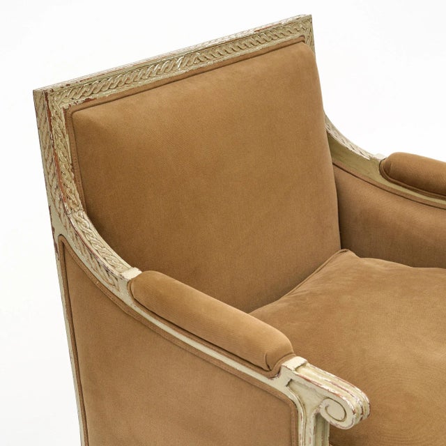 1920s Louis XVI Style Bergère For Sale - Image 5 of 9