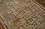 1930s Brown Tridimensional Square Antique American Hooked Rug 4'2" X 6'3" Handknotted Wool Carpet For Sale - Image 4 of 7
