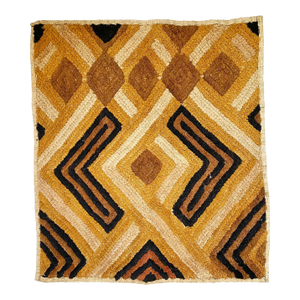 Tribal Vintage Kuba Raffia Grass Textile Fabric
