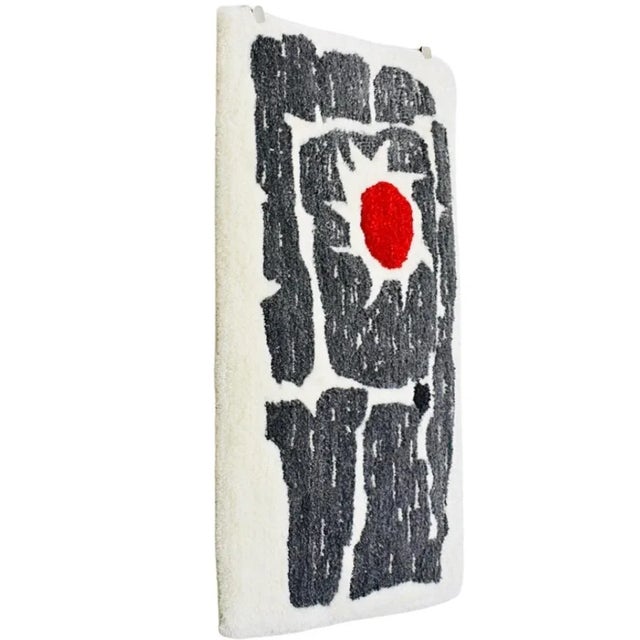 Eye catching, Spectacular, Handmade, Scandinavian Tufted, Mid Century Modern, Wool & Cotton Calder / Miro style Dynamic...