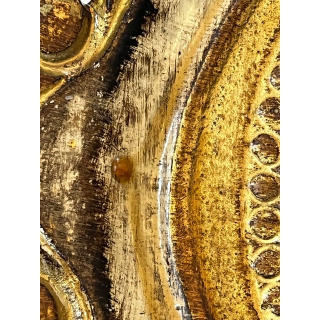 Vintage Italian Florentine Gilt Wood Tray For Sale - Image 9 of 10
