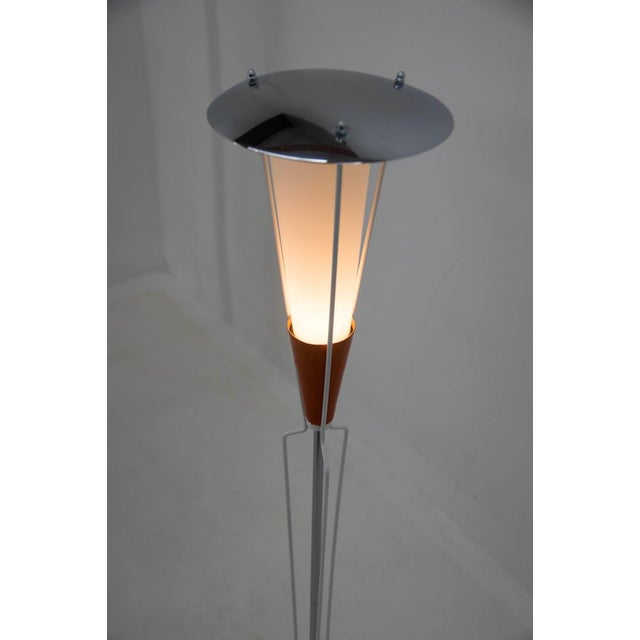 Metal Floor Lamp from Drukov, Czechoslovakia, 1960s For Sale - Image 7 of 10