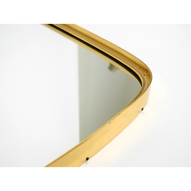 Mid-Century Modern Wall Mirrors with Brass Frames from Münchener Zierspiegel, 1950s, Set of 2 For Sale - Image 16 of 18