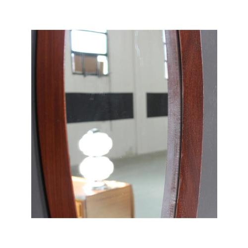 Oval Wall Mirror, 1950s For Sale - Image 9 of 10