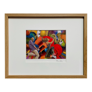 Marcus Glenn Love That Jazz Glossy Signed Serio Lithograph, Framed