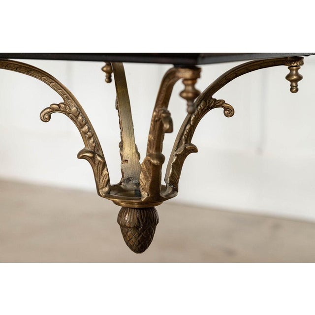 Large French Victorian Style Bronze & Iron Lantern For Sale - Image 16 of 17