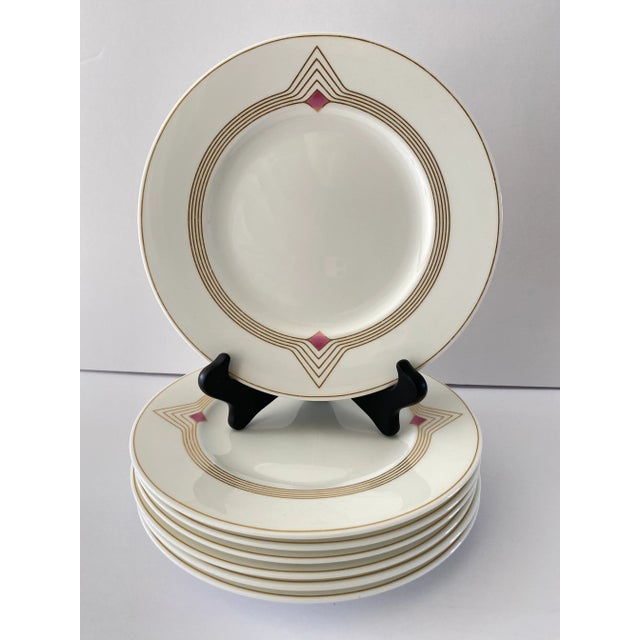 White 1980s Villeroy & Boch Origo Bone China Salad Plates - Set of 7 For Sale - Image 8 of 8