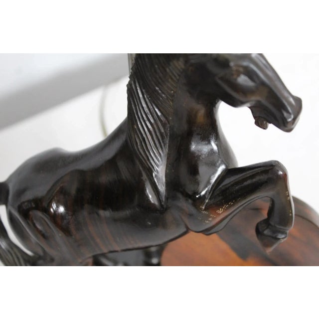 Early 20th Century Polo Horse Sculptural Lamp For Sale - Image 10 of 13