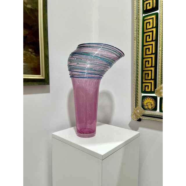 Very unusual and beautiful creation by one of Murano's top Glass Masters, Simone Cenedese. This piece is part of the Four...