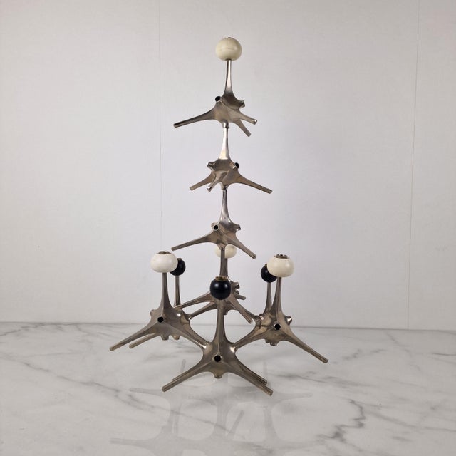 Mid-Century Modern Vintage Modular Candleholder by Caesar Stoffi & Fritz Nagel, 1970s For Sale - Image 3 of 15