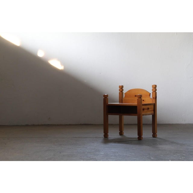 Vintage Pine Bedside Tables, Denmark, 1970s, Set of 2 For Sale - Image 18 of 18