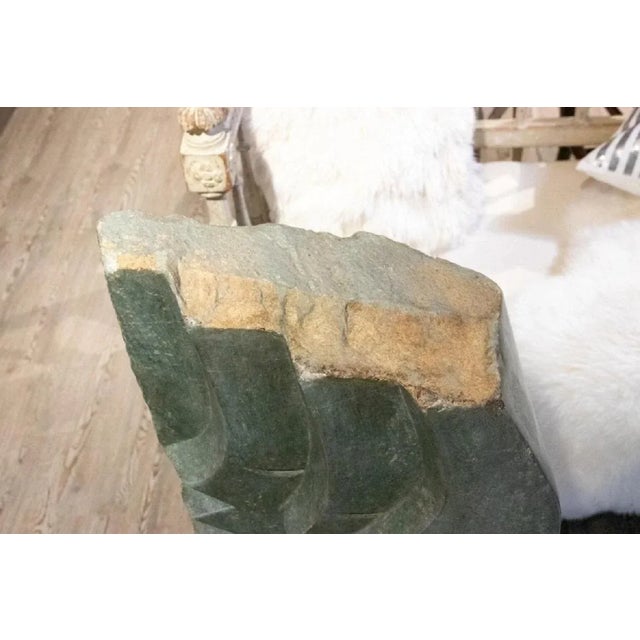 Contemporary 20th Century Abstract Modernist Stone Sculpture of Three Faces in Profile For Sale - Image 3 of 10