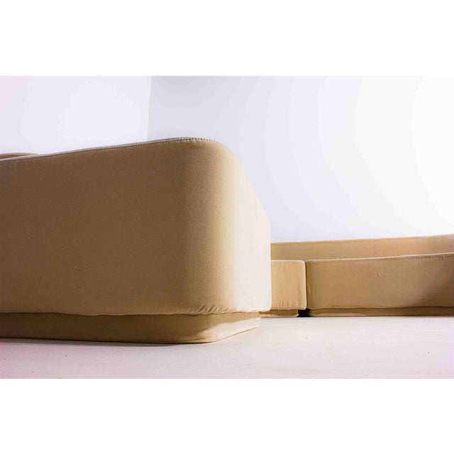 Set of Lara Sofa in Beige Velvet by Roberto Pamio for Stilwood, Italy, 1958 For Sale - Image 4 of 11