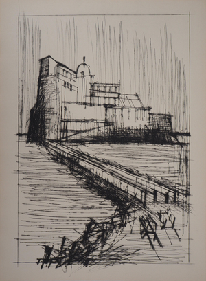 Bernard Buffet, La forteresse, Etching