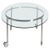 Metal Modernist Glass and Steel Occasional Table on Castors, Italy, 1970s For Sale - Image 7 of 7