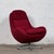 Vintage Burgundy Swivel Chair from Up Závody, 1960s For Sale - Image 11 of 11