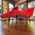 Vintage Mid-Century Modern Wave Chaise Lounge in Orange-Red Plush Upholstery, Adrian Pearsall Style For Sale - Image 14 of 16