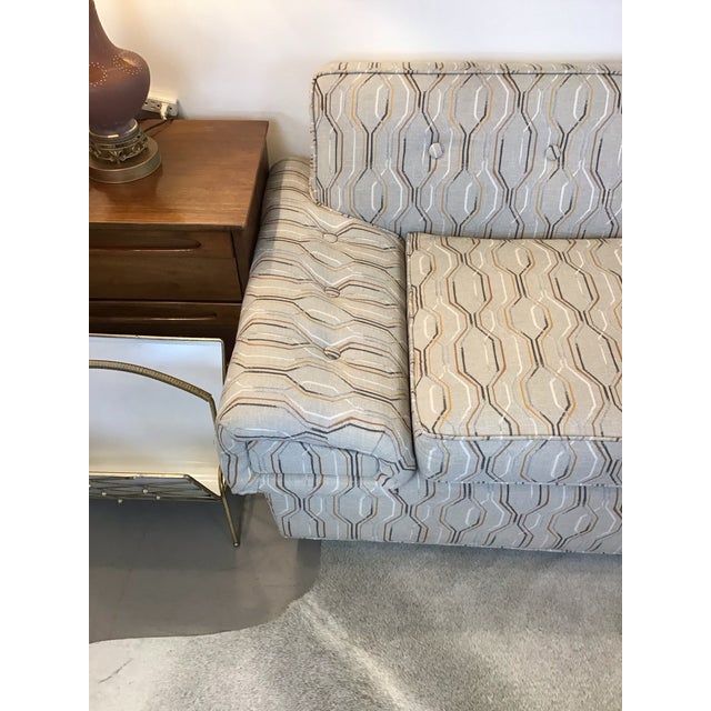 Mid-Century Modern Newly Upholstered Curved 2-Part Sofa For Sale In Denver - Image 6 of 12
