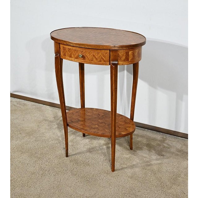 Small Marquetry Living Room Table, 1920s For Sale - Image 3 of 18