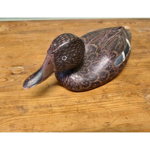 19th Century Painted and Carved Duck For Sale - Image 3 of 7