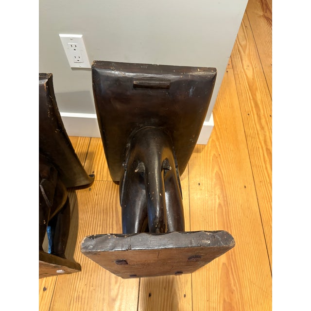 Pair of Antique Elephant Ashanti Stools For Sale - Image 9 of 12