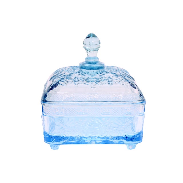 Mid-Century Modern Indiana Glass Tiara Honey Bee Hive Box For Sale - Image 3 of 5