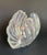 Contemporary Vintage Iridescent Glass Shell Napkin Holder / Guest Towel Holder For Sale - Image 3 of 10