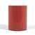 This minimalist, cylindrical side table or pedestal by Metro is finished in a beautiful "Desert Red" color. 20.25"h X 15.75"d