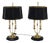 Mid-Century Modern Empire Brass Table Lamps, 1960s, Set of 2 For Sale