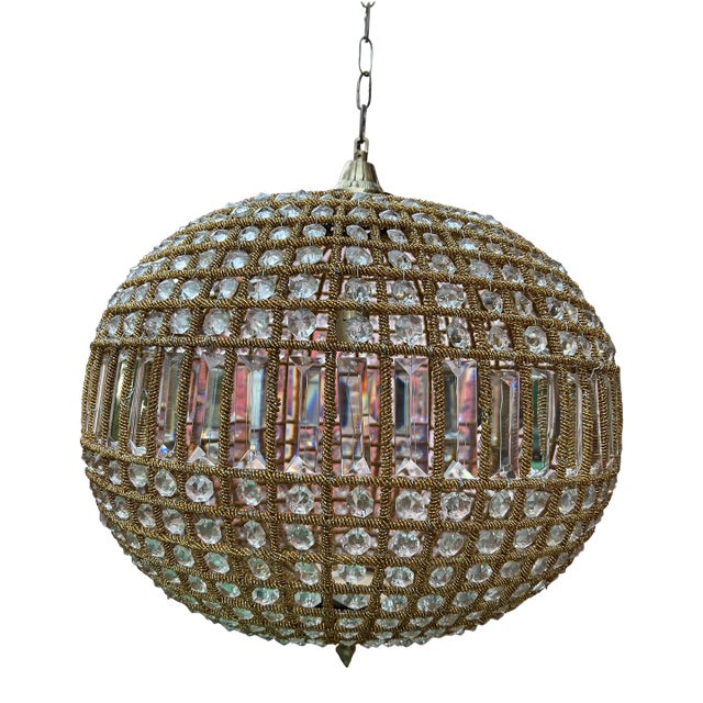 1970s Gold Sphere Pendant For Sale