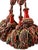 Orange Vintage French Passementerie Tassel Drapery Tieback Orange and Green For Sale - Image 8 of 9