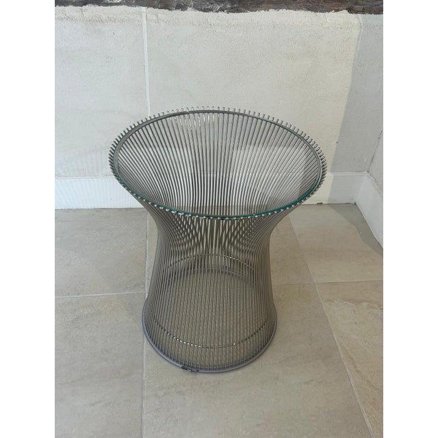 Silver Side Table by Warren Platner for Knoll, 1960 For Sale - Image 8 of 8