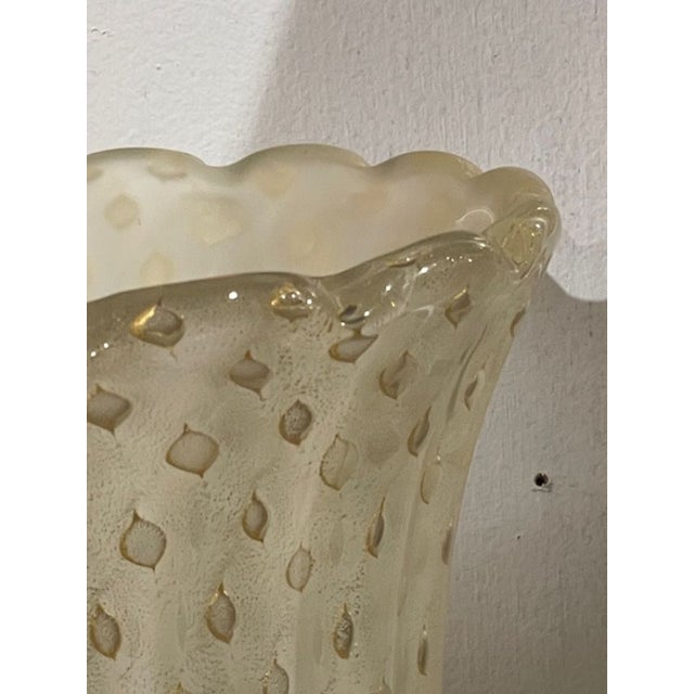 Pair of Murano Gold Vase Form Sconces For Sale In Dallas - Image 6 of 10