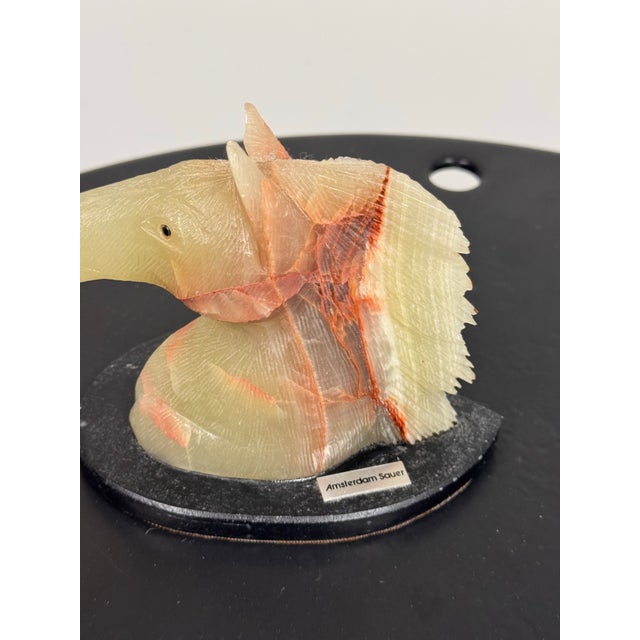 Amsterdam Sauer Carved Translucent Stone Horse Head Sculpture For Sale - Image 12 of 12