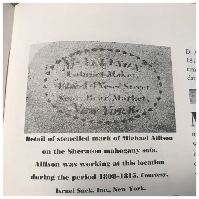 Wood Century 1810 Michael Allison Classical Period American Pedestal Table For Sale - Image 7 of 11