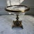 Art Nouveau Vintage Early 1900s Cut Glass Ornate Gold Pedestal Bowl For Sale - Image 3 of 10