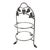 Vintage Farmhouse Two-Tiered Metal Grape Serving Stand For Sale