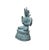 Discover the serene elegance of this exquisite bronze statue, a masterful representation of traditional Asian artistry...