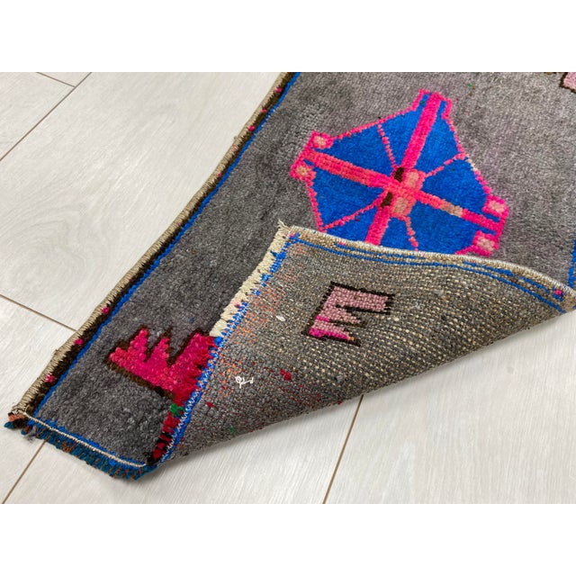 Mid 20th Century Natural Small Door Mat Rug For Sale - Image 4 of 5