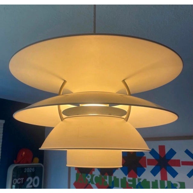 The beautiful, large charlottenborg ph 5-4 1/2 pendant lamp was designed by poul henningsen and manufactured in denmark by...
