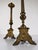Metal Italian Baroque Style Church Candlesticks in Gilt Bronze, Set of 2 For Sale - Image 7 of 17