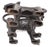 Benin Artist, Pair of Royal Leopards, 1800s, Bronze For Sale - Image 12 of 13