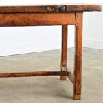 Wood French 19th Century Oak Carpenter Table For Sale - Image 7 of 18