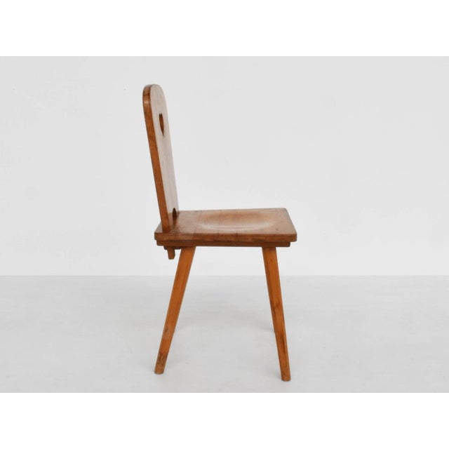 Alpine Folk Art Chair, Switzerland, 1960s, in Good conditions. Designed 1960 to 1969
