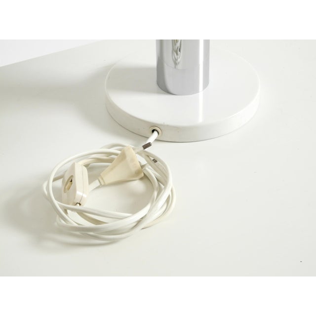 Space Age White Metal Table Lamp by Kaiser Leuchten, 1960s For Sale - Image 15 of 18