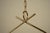 Mid-Century Brass Pendant Lamp with Textured Glass Shade by R. Nikoll, Austria, 1958 For Sale - Image 6 of 14