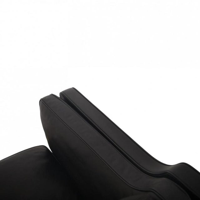 Moel 2213 3-Seater Sofa in Black Leather by Børge Mogensen, 2001 For Sale - Image 17 of 18