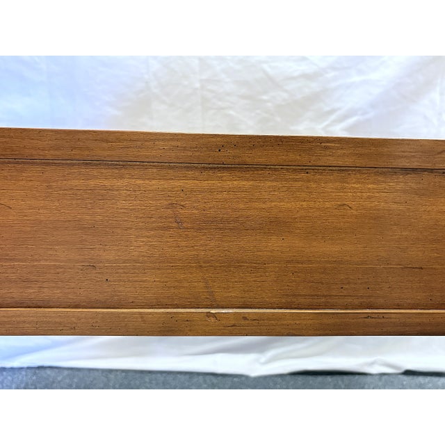 Vintage 1970's Hekman Console Table With Two Drawers For Sale - Image 13 of 18