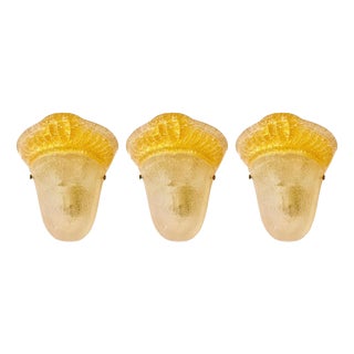 Murano Glass Wall Lights from La Murina, Italy, 1980s, Set of 3 For Sale