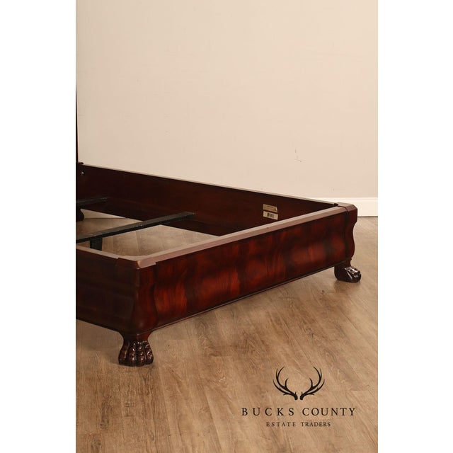Henredon Mahogany Queen Bed with Tufted Upholstered Headboard For Sale - Image 18 of 18